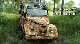 Old Soviet Gaz-69 Restoration - Full HardTop Working Part # 3