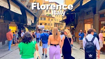 Florence, Italy 🇮🇹 - October 2022 - 4K 60fps HDR Walking Tour