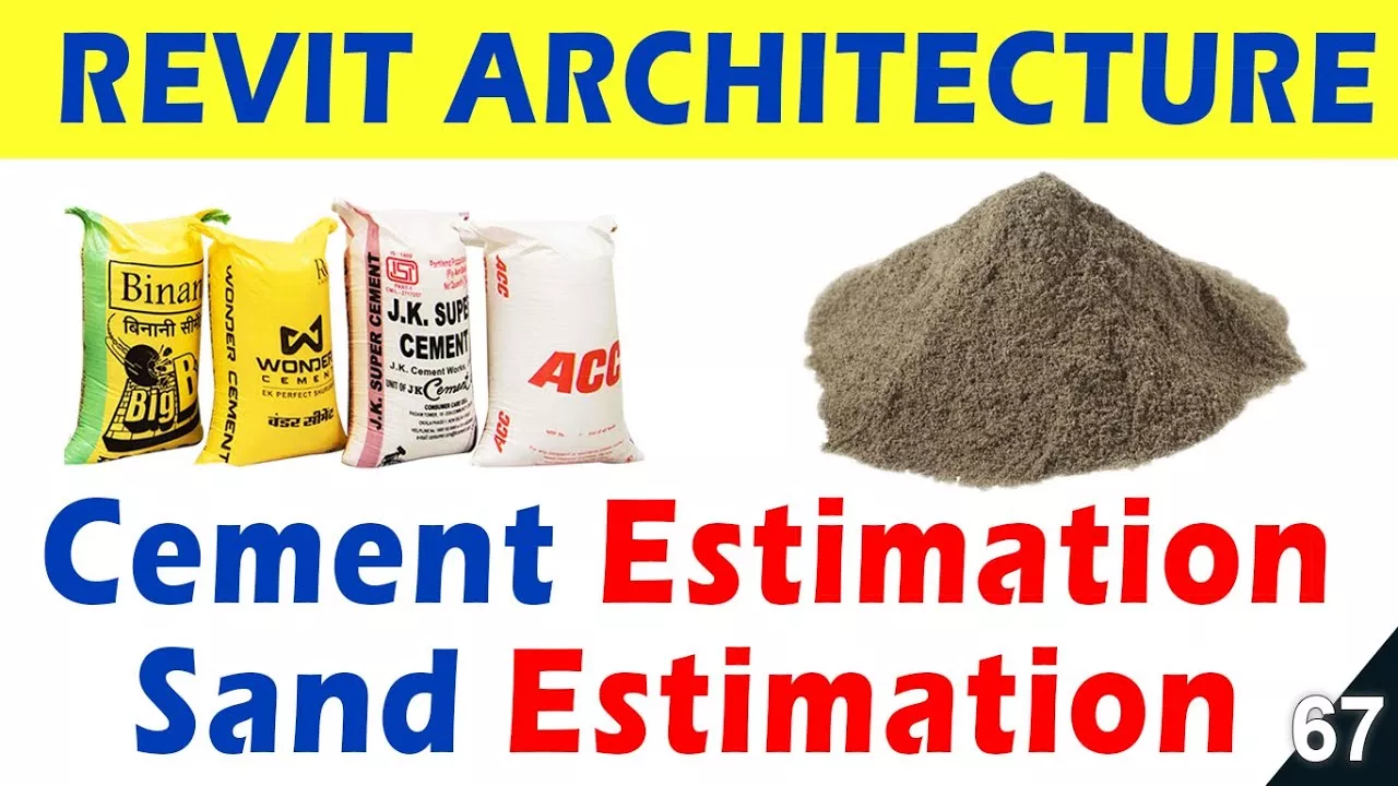 #67 | Cost Estimation of CEMENT & SAND in Revit Architecture [DEEPAK VERMA]