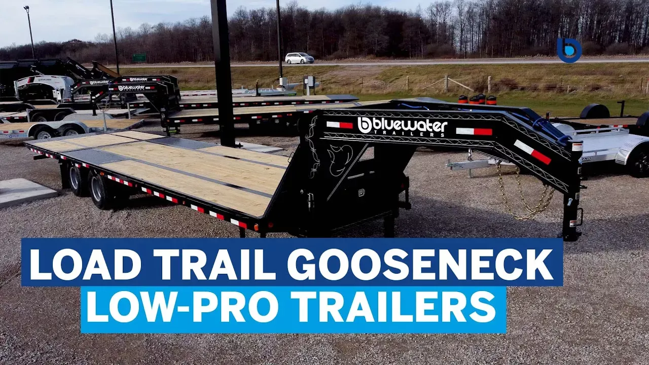 Bluewater Trailers presents the Load Trail Gooseneck LowPro Trailer with Hydraulic DoveTail