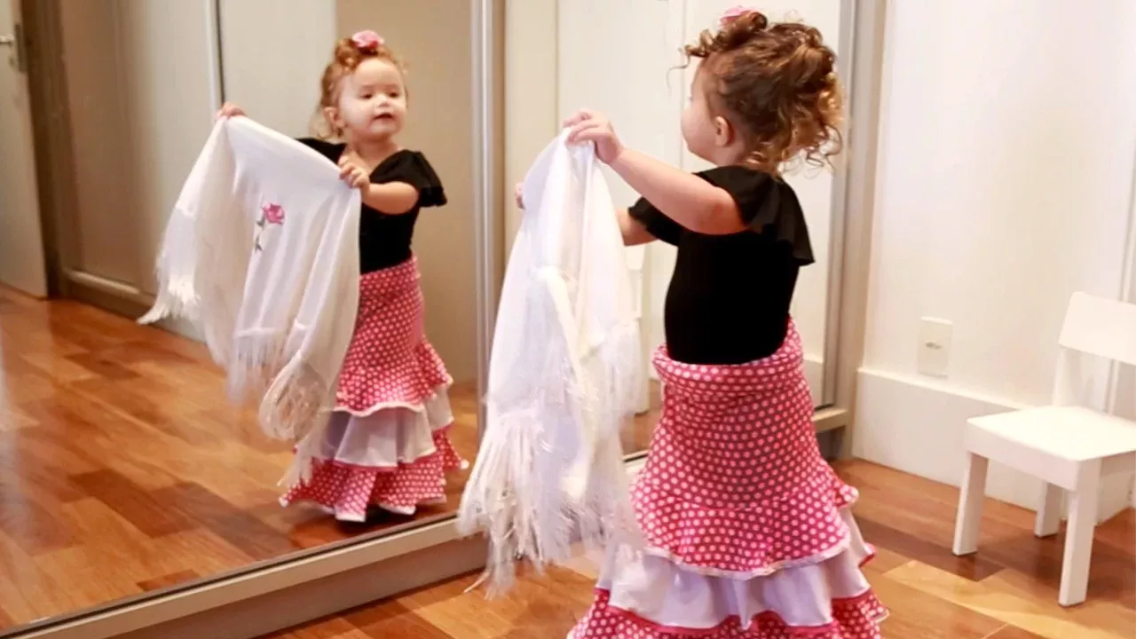 Adorable Two Year Old Flamenco Dancer