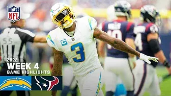 Los Angeles Chargers vs. Houston Texans | 2022 Week 4 Highlights