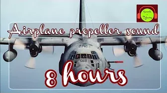 Airplane propeller sound effect for relaxing and sleeping | 8 hours white noise 🎧