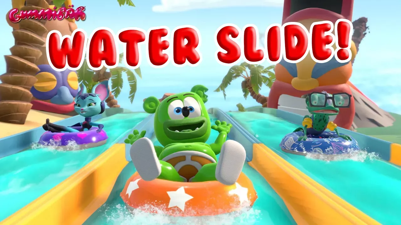 Gummibär Water Slides POV Video