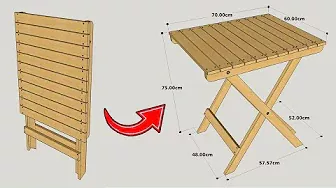 HOW TO MAKE A SIMPLE FOLDING TABLE STEP BY STEP