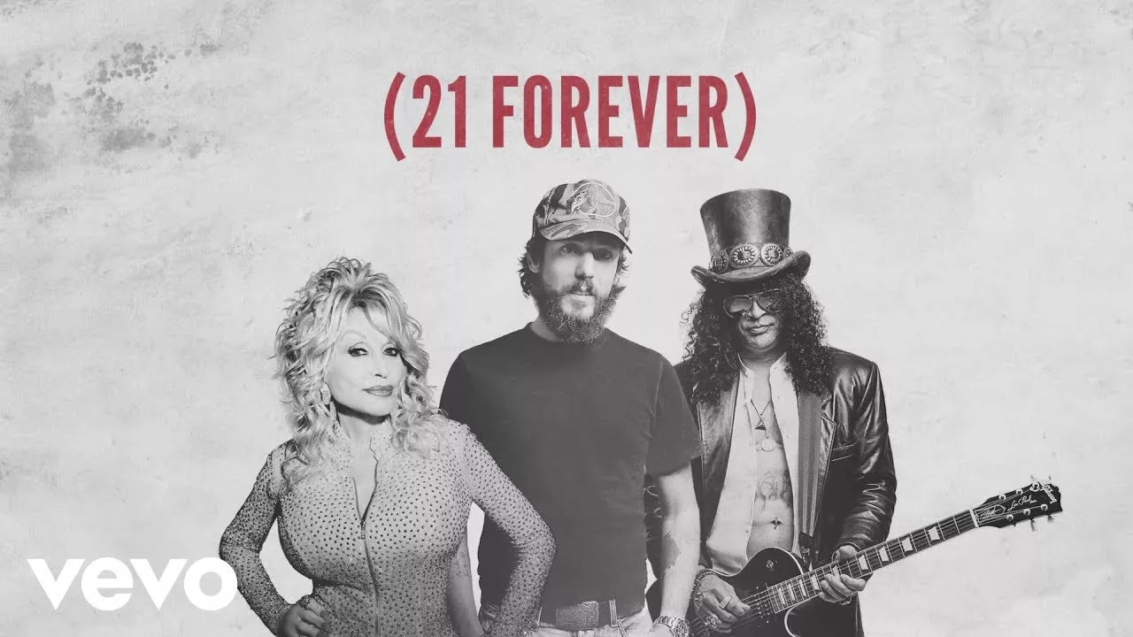 Chris Janson - 21 Forever (Lyric Video) ft. Dolly Parton, Slash